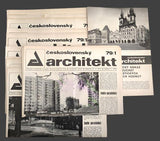 ČESKOSLOVENSKÝ ARCHITEKT 1979,  č. 1 - 23 / kompletní ročník XXV.