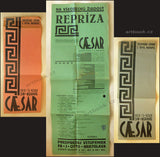 Voskovec &amp; Werich: Caesar. Bratislava, Redouta, 5.4. + 30.4. 1933.