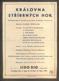 LIDO BIO Hradec Králové. KRÁLOVNA STŘÍBRNÝCH HOR.  - 1939.