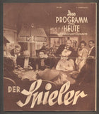 Baarová - DER SPIELER (HAZARDÉR). - 1937. Das Programm von Heute.