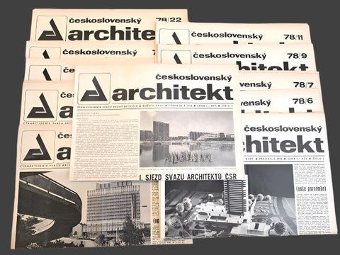 ČESKOSLOVENSKÝ ARCHITEKT 1978,  č. 1 - 26 / kompletní ročník XXIV.