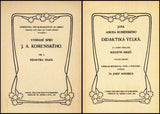 KOMENSKÝ, JAN AMOS: DIDAKTIKA VELKÁ. Díl I. - 1930.