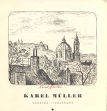 Müller - KAREL MÜLLER. GRAFIKA, ILUSTRACE. 1972. Katalog výstavy. Podpis K. Müllera.