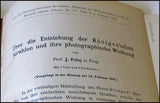 Müller / Wunschmann / Puluj. - Roentgen`s X-Strahlen. 1896.