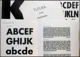 Vzorník písem Státní tiskárny v Praze. 38 sešitů, nedatováno. (1923-1945).