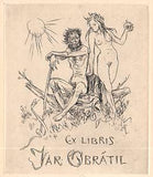 Exlibris - VODRÁŽKA; JAROSLAV: DVANÁCT RYTÝCH. I. II. - 24 signovaných leptů.