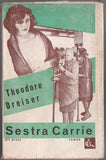 DREISER; THEODORE: SESTRA CARRIE. - 1931. Románová knihovna Proud  sv. 47. Fotomontážní obálka.