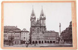 Praha - STAROMĚSTSKÉ NÁMĚSTÍ S MARIÁNSKÝM SLOUPEM. - Kol. r. 1900. Fotografie.