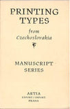 Vzorník písma - MANUSCRIPT SERIES. - 1954. OLDŘICH MENHART. Printing types from Czechoslovakia.