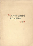 Vzorník písma - MANUSCRIPT ROMANA. - 50. léta. OLDŘICH MENHART. Grafotechna.