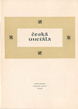 Vzorník písma - ČESKÁ UNCIÁLA. - 50. léta. OLDŘICH MENHART. Grafotechna.