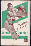 DREISER; THEODORE: SESTRA CARRIE. - 1931. Románová knihovna Proud sv. 47- 48. Fotomontážní obálka.