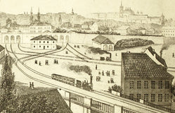 ZAP; KARL WLADISLAW: DER KLEINE WEGWEISER DURCH PRAG. - 1854. 2. vyd. 12 ocelorytin; plán Prahy. /pragensie/