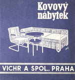 KOVOVÝ NÁBYTEK – VICHR A SPOL.; PRAHA. - kol. 1936. Ceník čís. 38. Furniture catalogue.