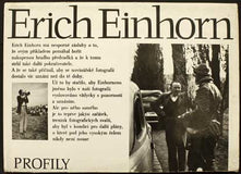 EINHORN; ERICH. - 1963. Edice Profily/60/