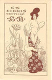 EXLIBRIS - EROTICIS. - Zinkografie (cliche); cca 1920; 150x90.