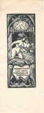 EXLIBRIS. - KAREL NĚMEC. Dřevoryt (wood engraving); 1921. 135x55.