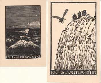 FRANTIŠEK KOBLIHA. 2x Dřevoryt (wood engraving).