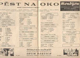 VOSKOVEC A WERICH: PĚST NA OKO. - 1938. Divadelní program. LOKÁLNÍ PATRIOT; roč. X.; č. 4. Fotomomntážní obálka.  /w/ Honzl; Seifert.