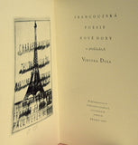 Tichý - FRANCOUZSKÁ POESIE NOVÉ DOBY V PŘEKLADECH VIKTORA DYKA. - 1957. Suchá jehla 135x90; FRANTIŠEK TICHÝ; sign.; dat. /Tichý/