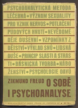 FREUD, ZIKMUND: O SOBĚ I PSYCHOANALYSE. - 1936. (Copy)