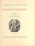 Z PERNŠTÝNA, LUDVÍK: NAUČENÍ RODIČŮM. - 1928. Stará Říše. Kurs sv. 20.